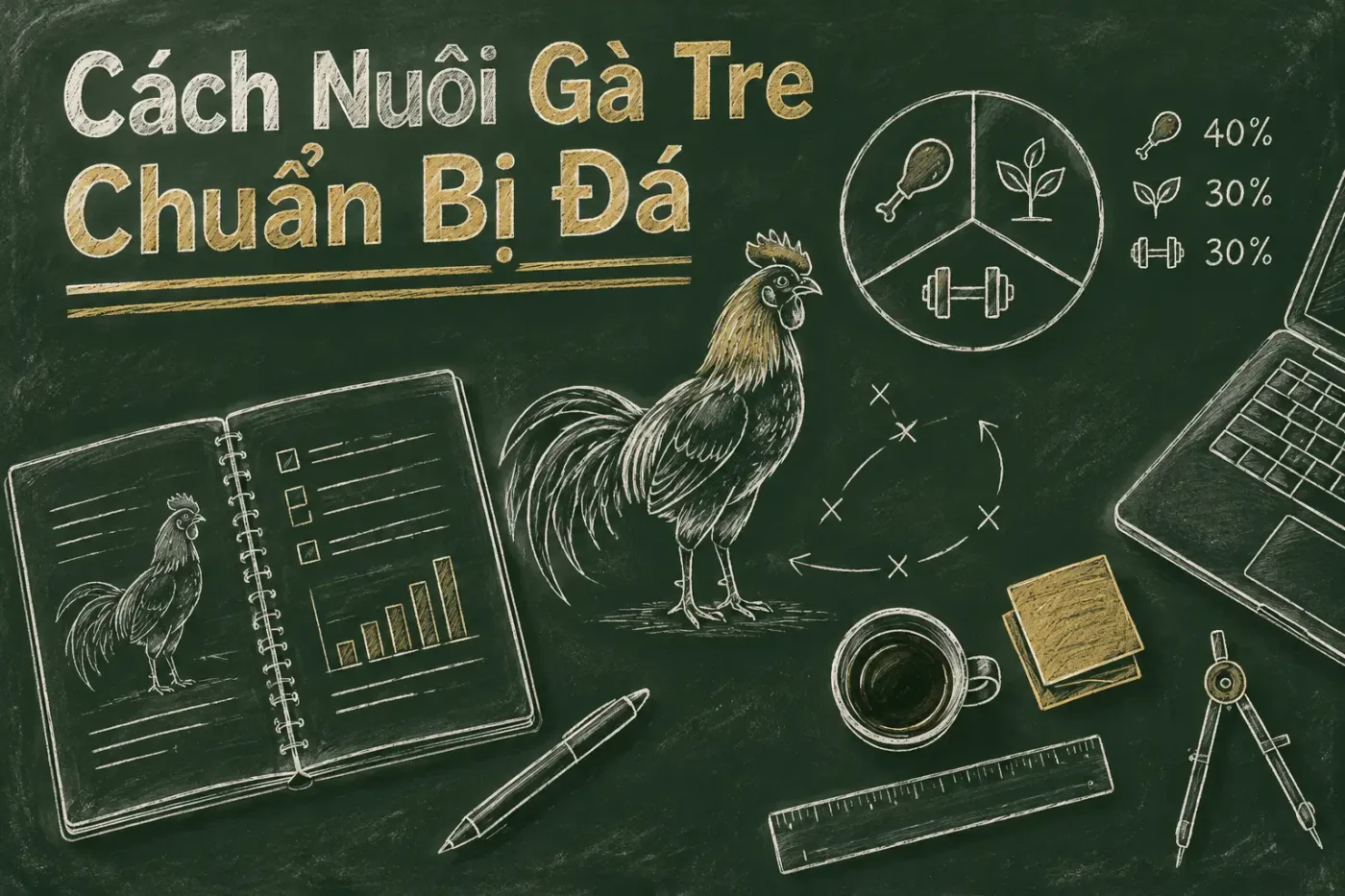 Cách nuôi gà tre chuẩn bị đá