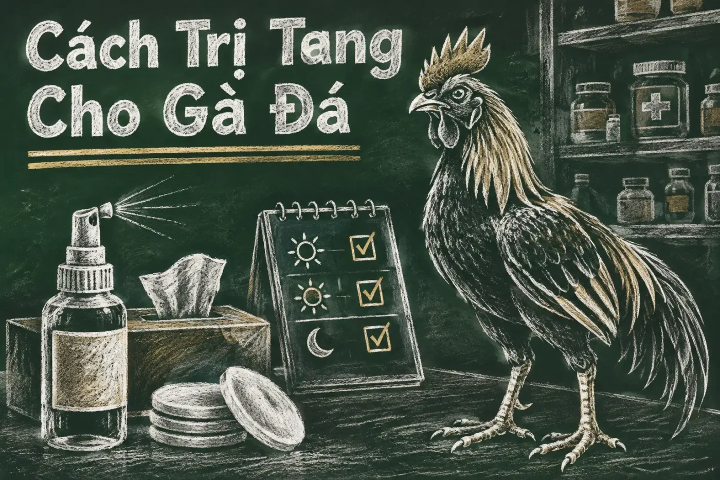Cách Trị Tang Cho Gà Đá