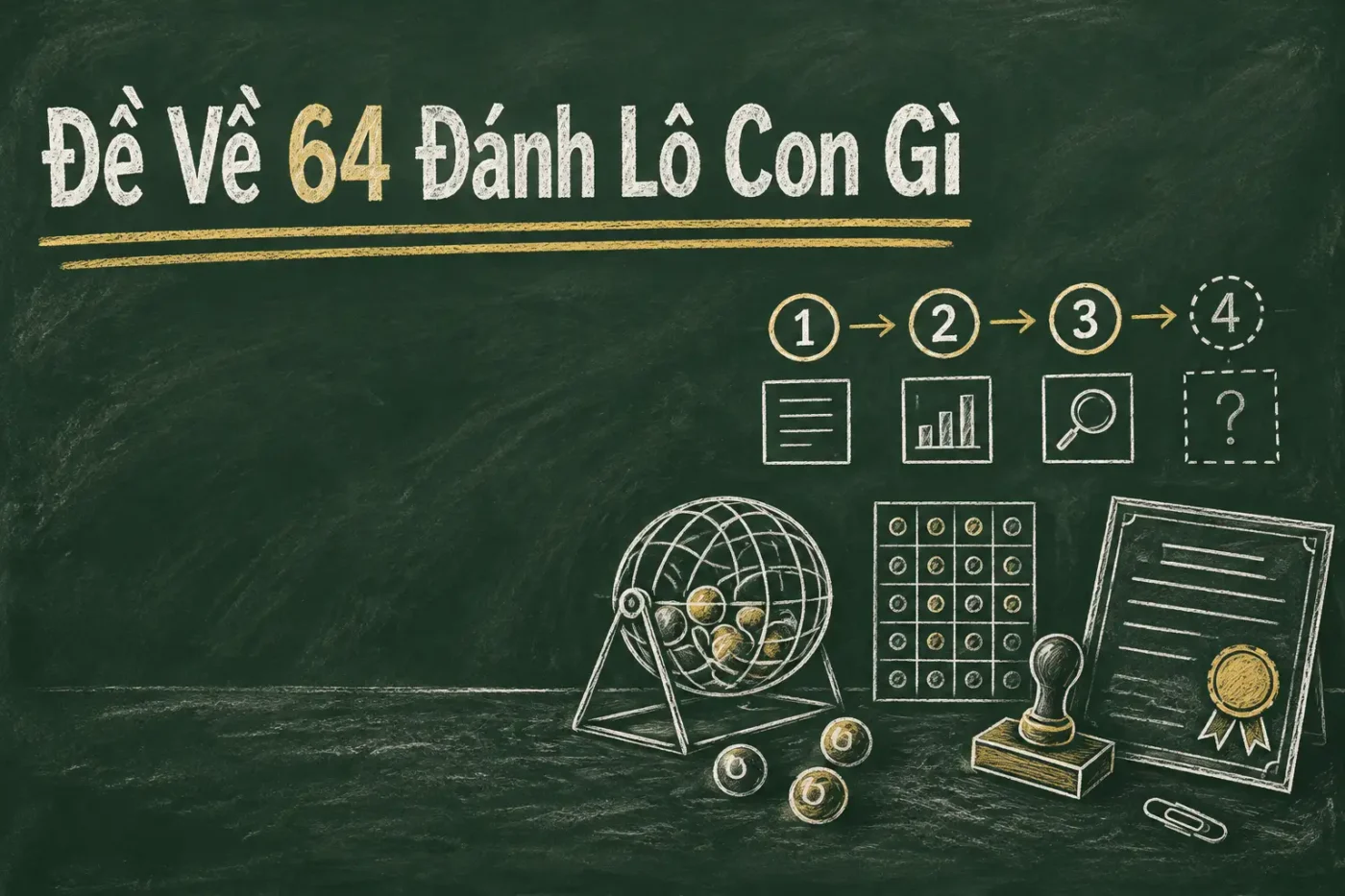 Đề về 64 đánh lô con gì?